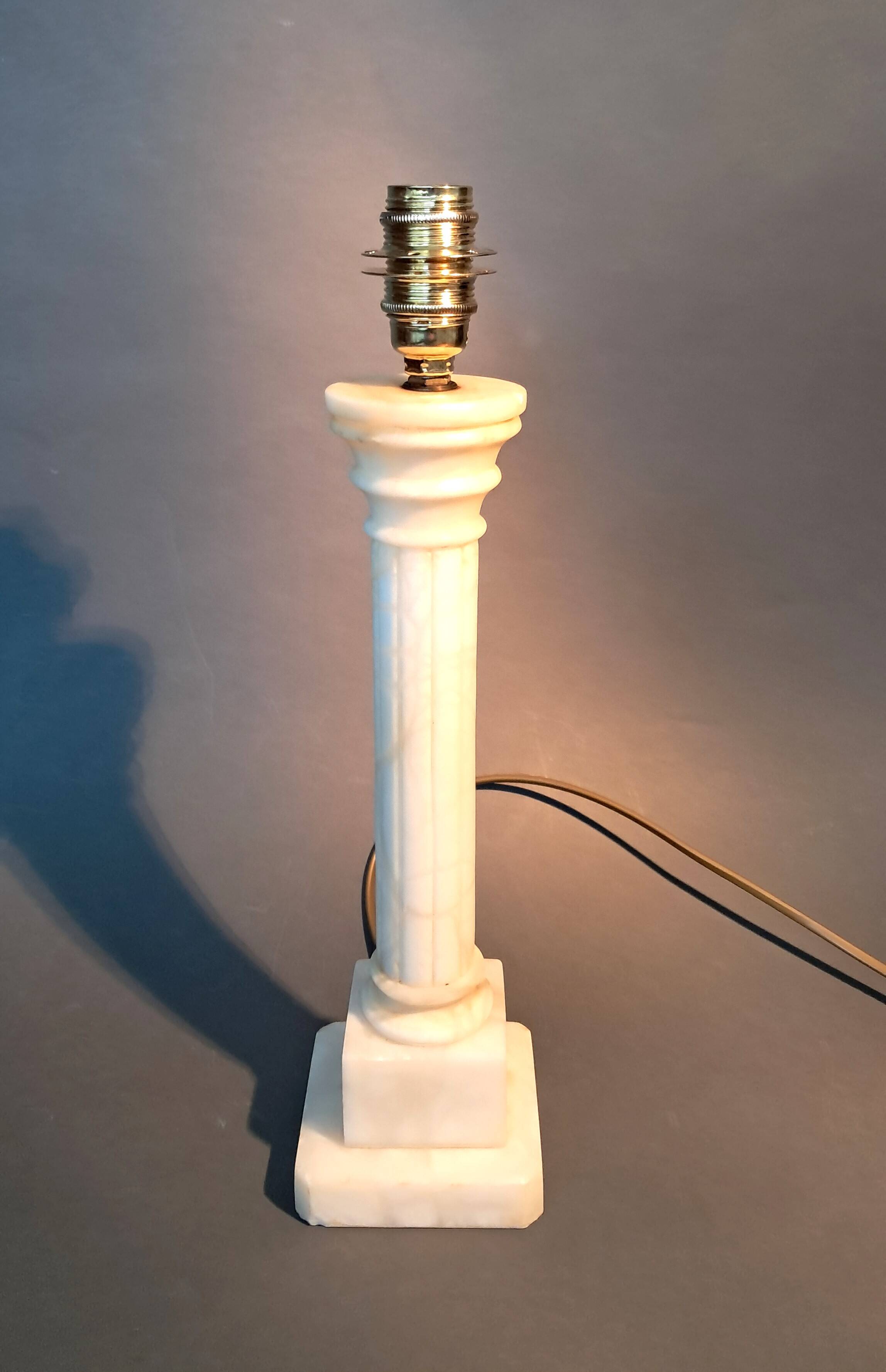 Alabaster Carcel lamp 1940/1950.