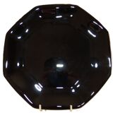 4 black Arcoroc "Octime" dessert plates (set 2)