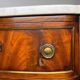 Console française Louis XVI en acajou à plumes, 19ème siècle
