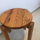 Pine chalet stool
