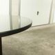 Table and 6 armchairs Baumann Diese, design Pagnon Pelhaître, Wenge color and red,