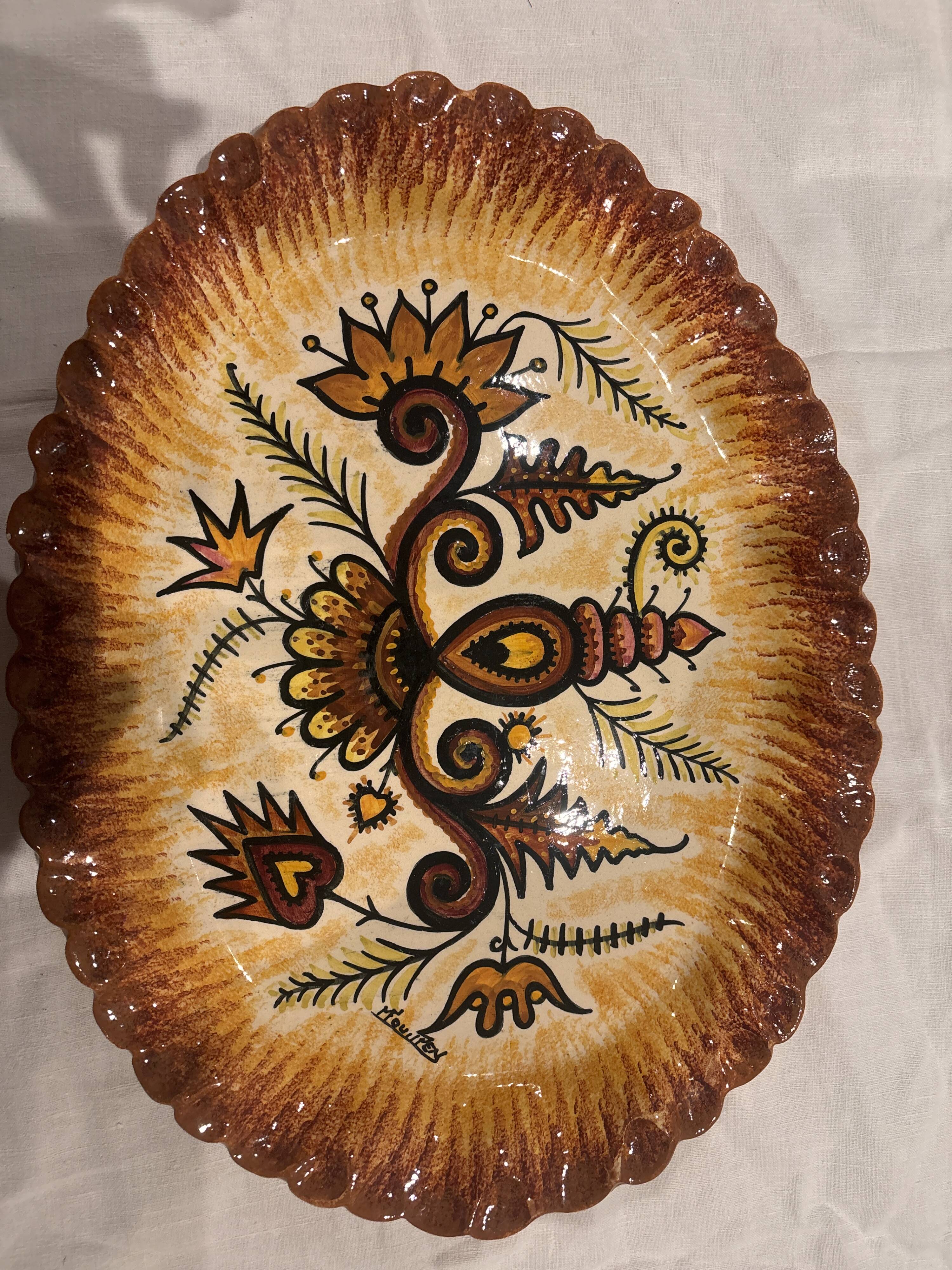 Paul Fouillen dinner service in Quimper, 26 pieces