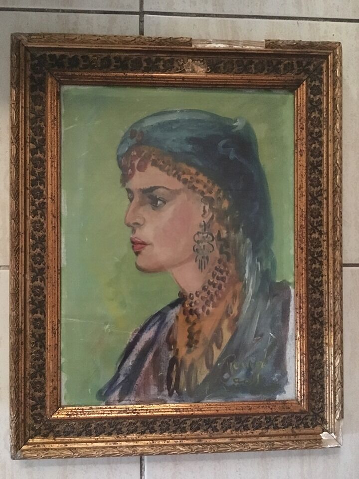 Orientalist portrait "Samira the Moroccan".