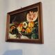 Original still life canvas painting signed