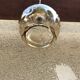 Hanging old molded glass golden + support white 70s vintage
