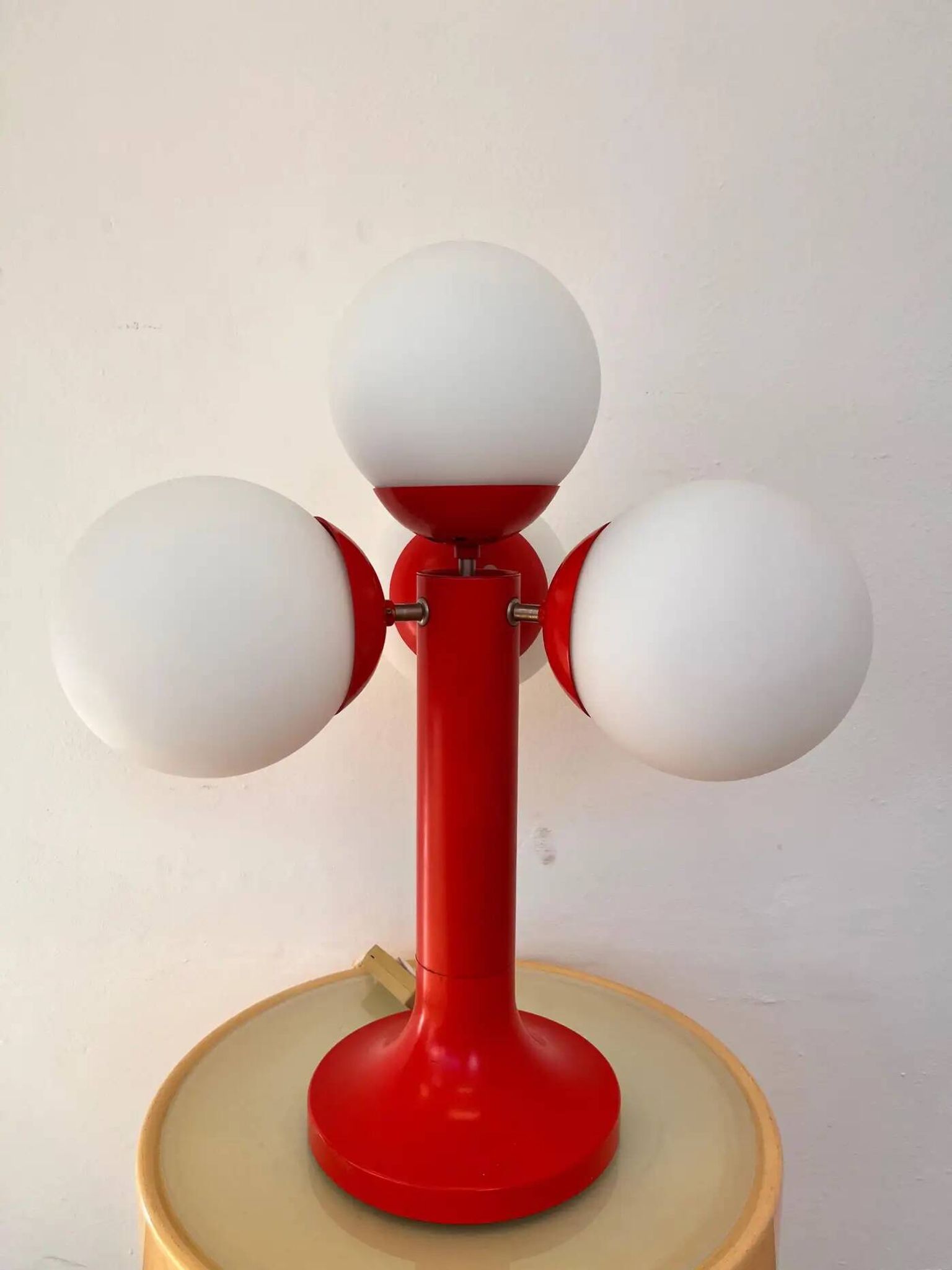 XL midcentury Space Age table lamp, Sputnik or Atom, 1970s - Germany