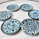 Set of 6 coasters signed Luc Vallauris