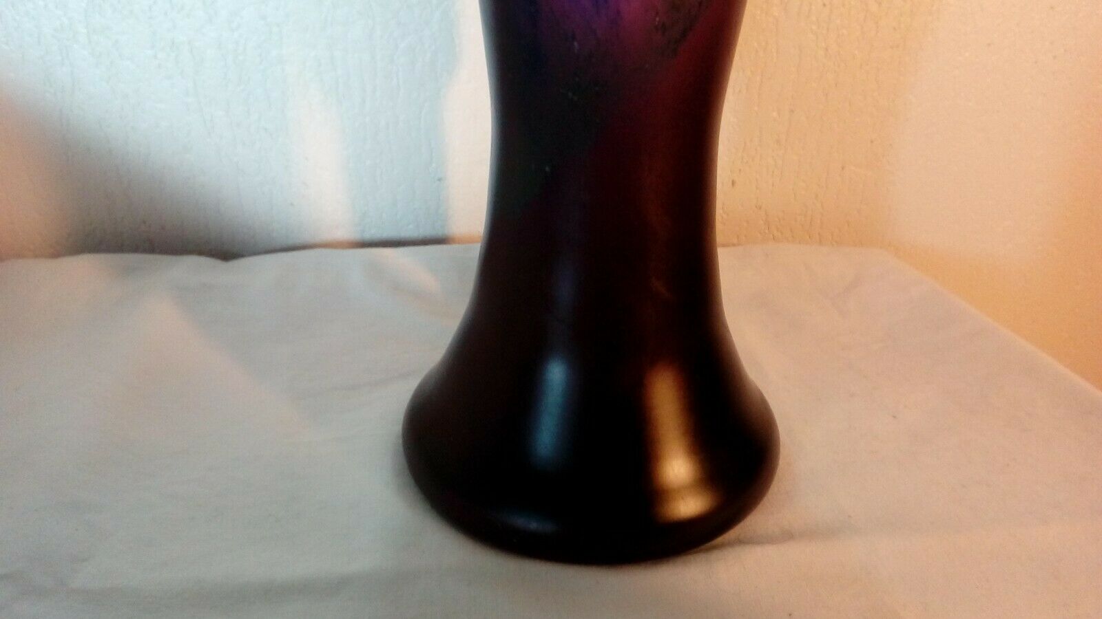 Vase in glass paste glass of the bresle