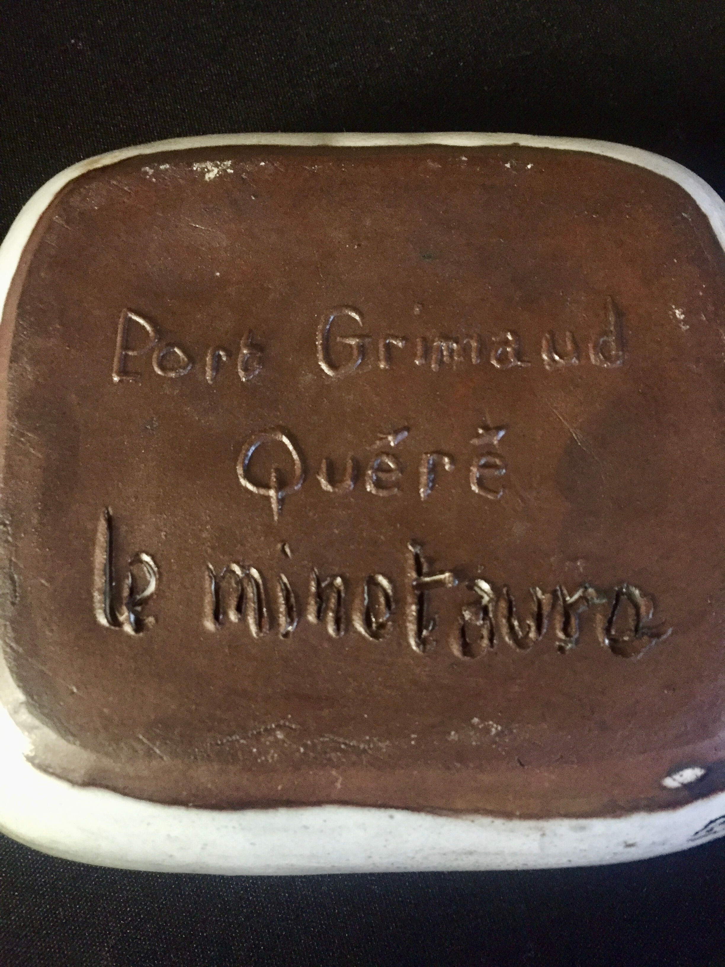 Vintage ceramic cut by paul quere minotaur