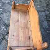 Vintage pine chest bench