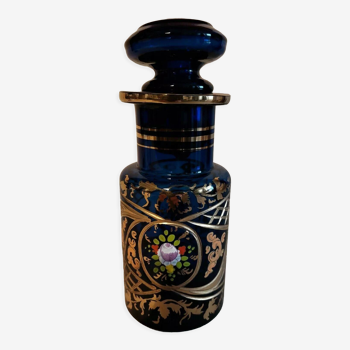 Carafe bottle in enamelled glass Murano gold decoration