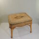 Rectangular woven wicker coffee table /Bamboo /rattan / vintage