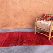 Tapis Marocain Beni M'Guild rouge - 94 x 254 cm