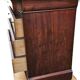 Flamed Mahogany Commode with Veined Black Marble Top