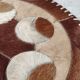 Cowhide patchwork rug