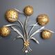 Vintage floral  wall lamp by Hans Kögl , 1970s