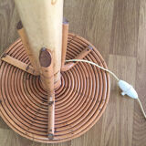 Vintage rattan lamppost