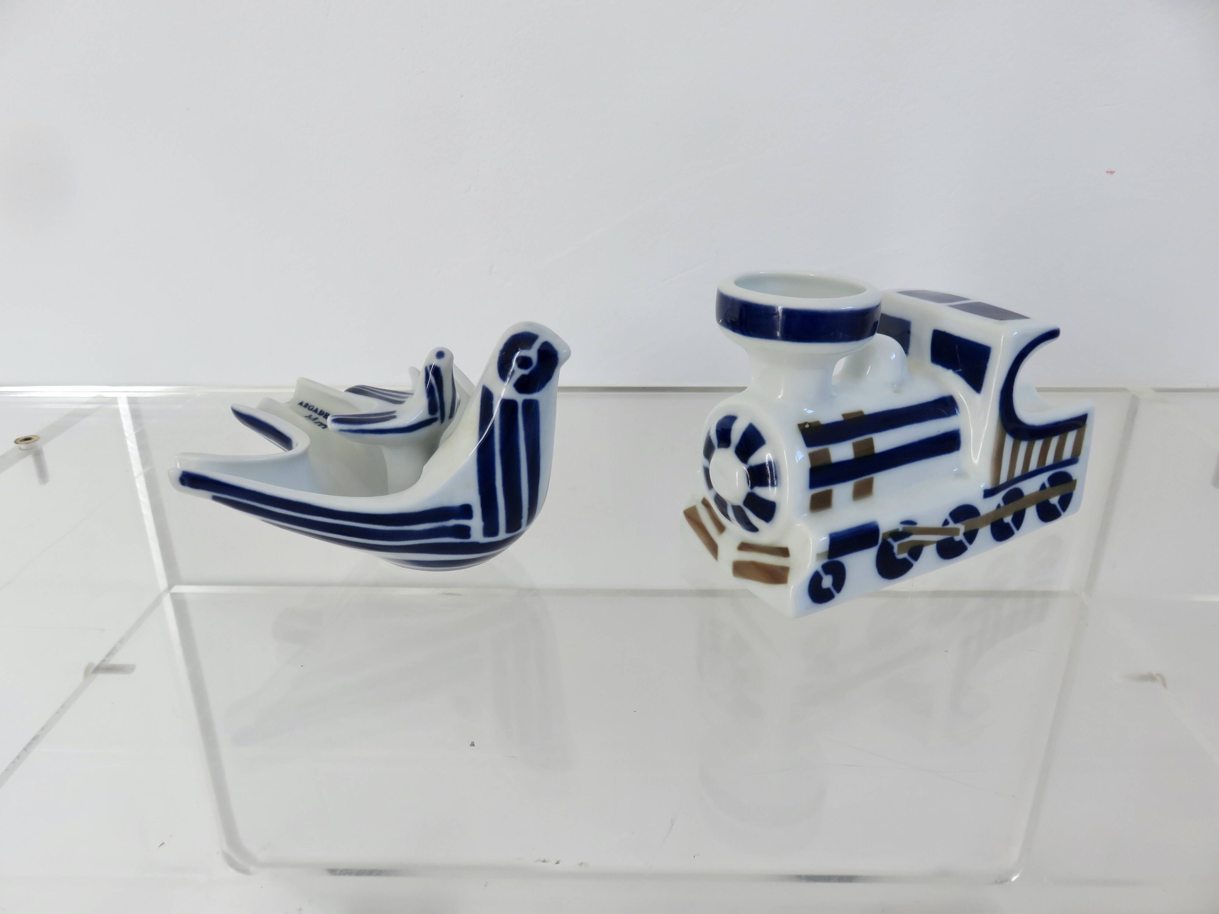 Set of 2 ceramic ashtrays from Sagardelos, Spain, 1970