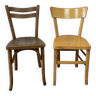 Mismatched bistro chairs Baumann and luterna