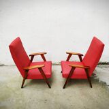 Pair of Scandinavian armchairs