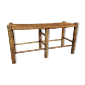 Banc en paille