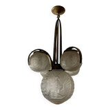 Muller brothers art deco chandelier in Luneville