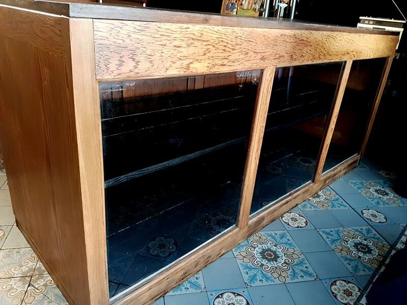 Ancien Buffet Meuble comptoir 2 faces Type Ilot.