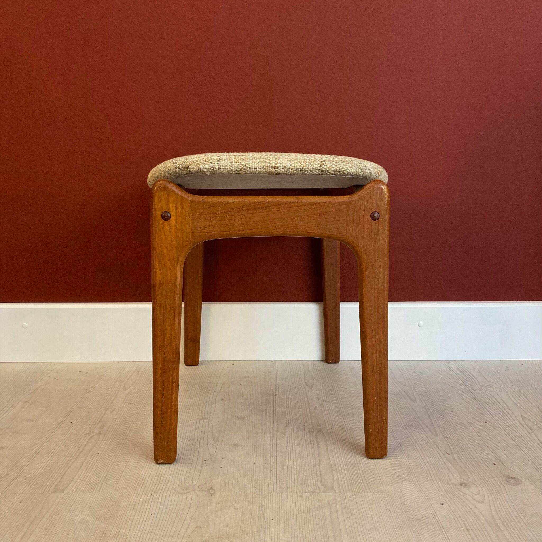 Danish MidCentury Teak Stool by Erik Buch, 1960s