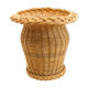 Handcrafted and vintage woven rattan/wicker vase