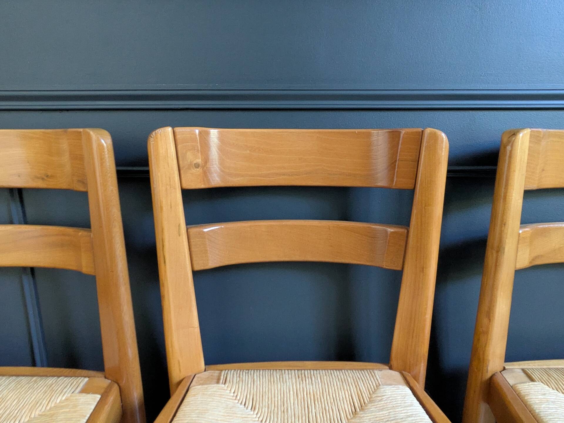 Set of six chairs Maison Regain 1970s/80s
