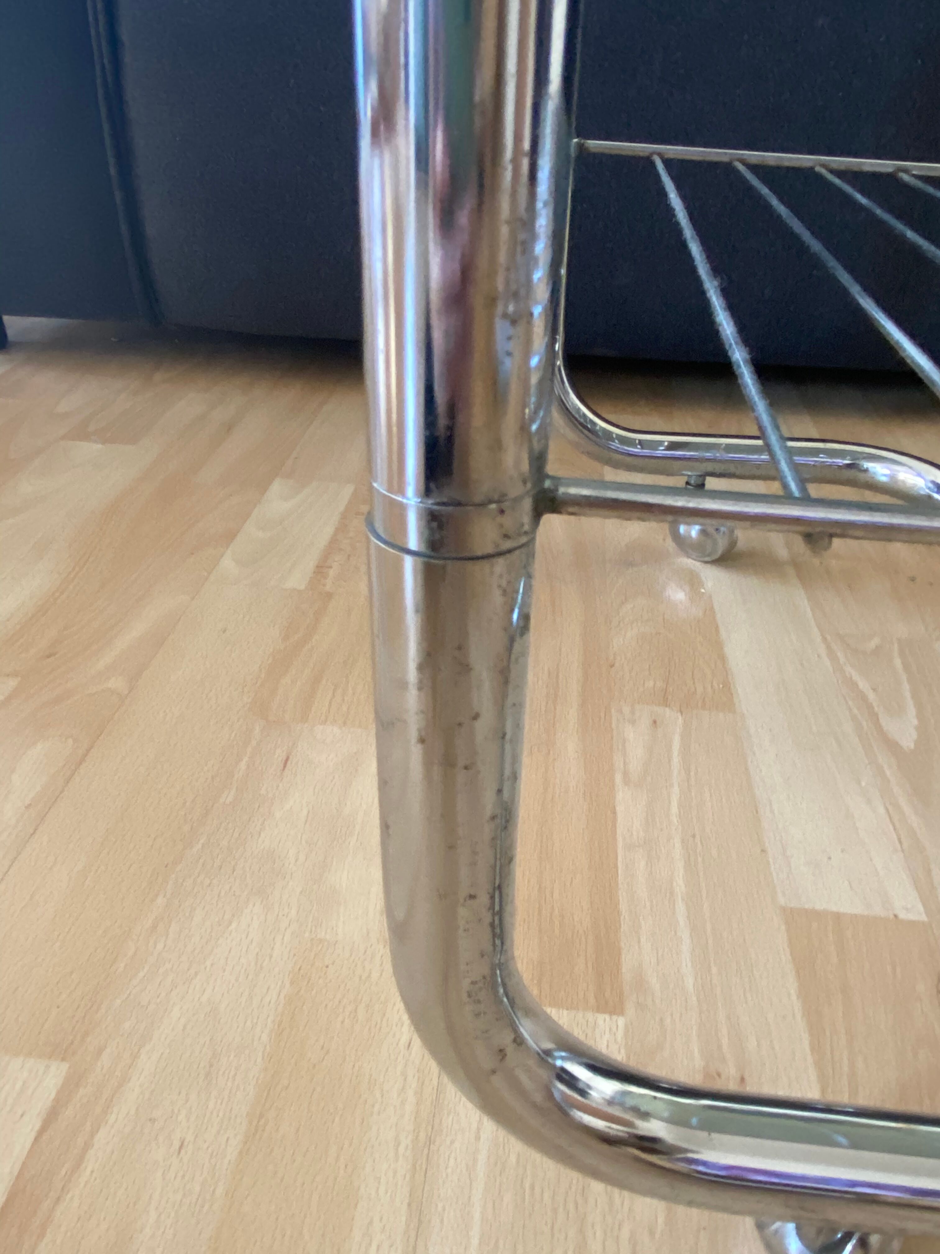 Table basse verre et inox