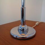 Italian orange plastic and chrome table lamp, 1960s