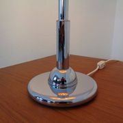 Italian orange plastic and chrome table lamp, 1960s