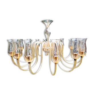 Lustre Scale de majo murano seize bras 1950/60