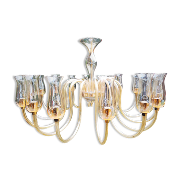 Lustre Scale de majo murano seize bras 1950/60