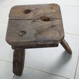 Small brutalist stool, norman farm tripod