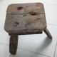 Small brutalist stool, norman farm tripod