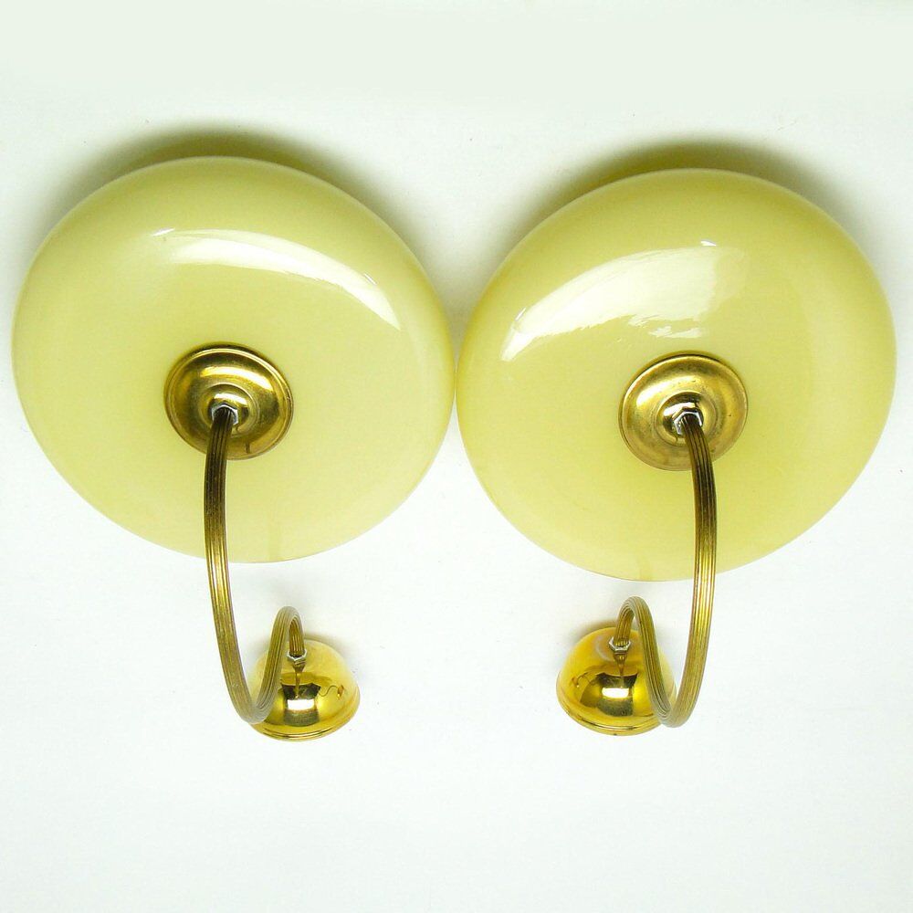 Art Deco sconces, Poland, 1950s, set of 2