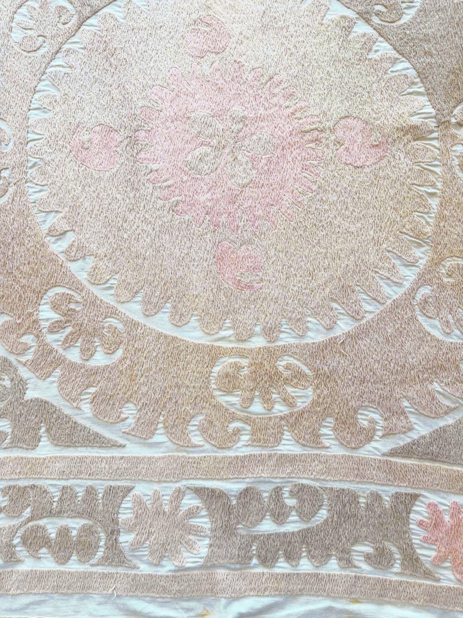 Vintage hand-embroidered tablecloth 123x132 cm