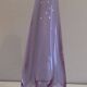 Purple glass piriform vase. Circa 1970.