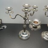Paire de chandelier, placage argent 12 grammes, Fabiora, Paris, luxe