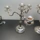 Pair of candlesticks, 12 gram silver plating, Fabiora, Paris, luxury