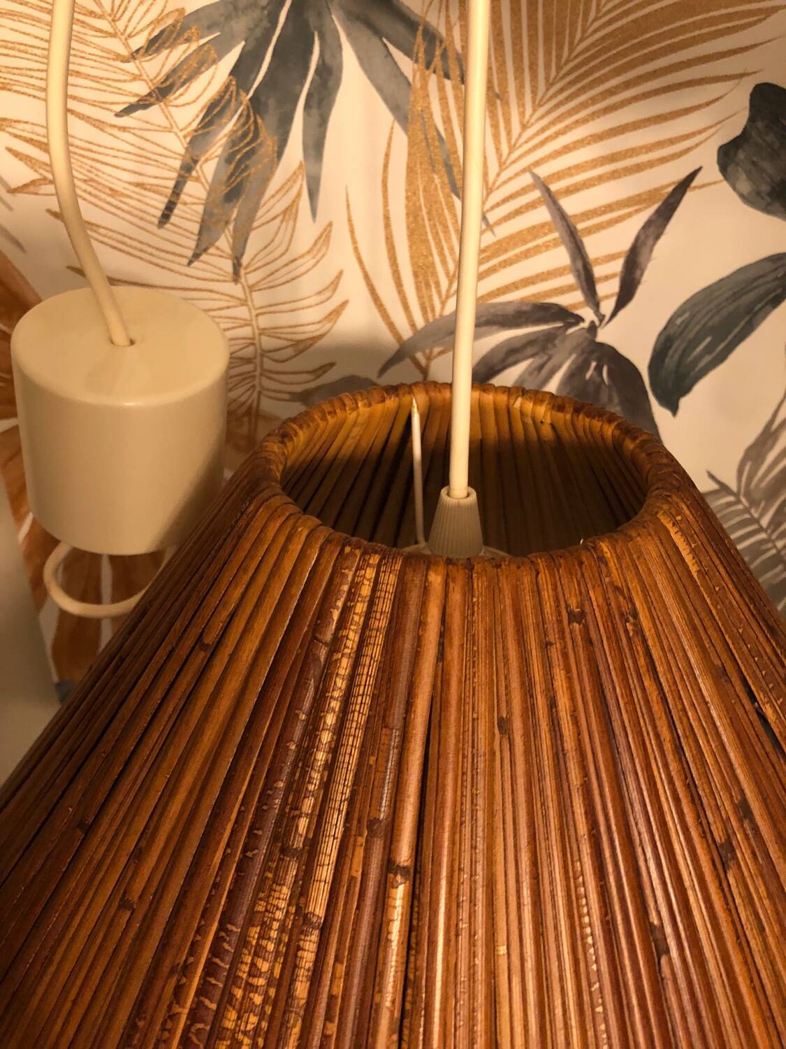 Rattan pendant light