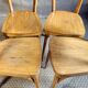 4 60s bistro chairs in bentwood
