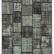 Tapis anatolien contemporain tissé à la main 180 cm x 250 cm tapis patchwork noir