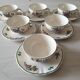 Set of 6 old Villeroy & Boch cups