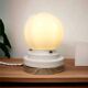 Vintage ceramic and chrome globe lamp