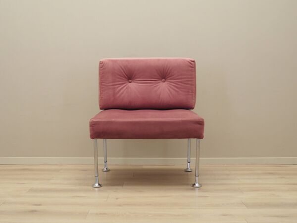 Fauteuil rose, design danois, années 1960, designer : Poul Cadovius, éditeur : France & Søn