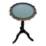 Vintage pedestal table restyled