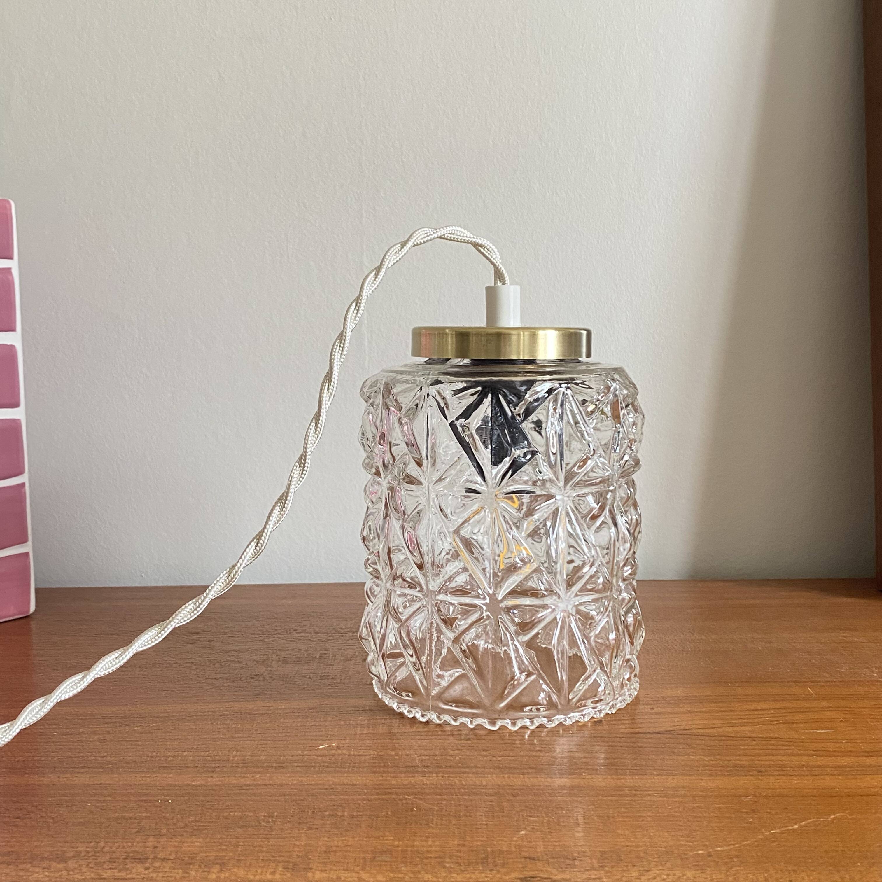 Antique tulip glass hanging lamp LAMP-7387
